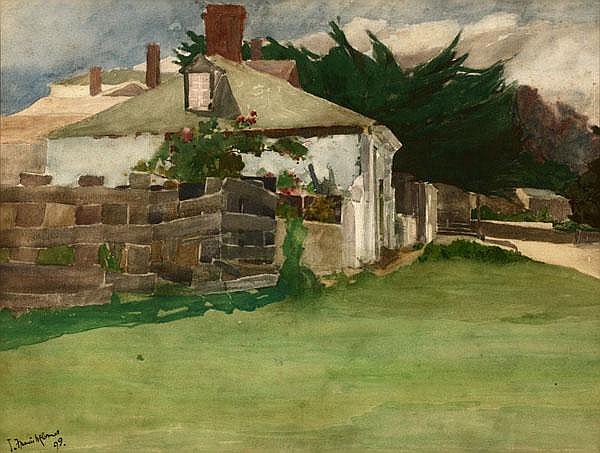 The Francis McComas residence at the corner of Cypress and Stevenson, Pebble Beach, 1926.